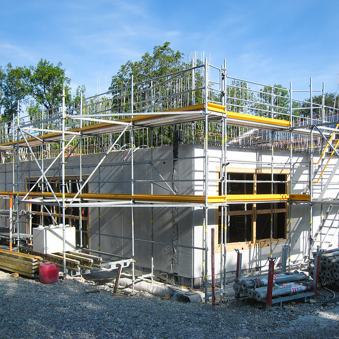 Infraleichtbeton beim Neubau Jugendzentrum Landsberg